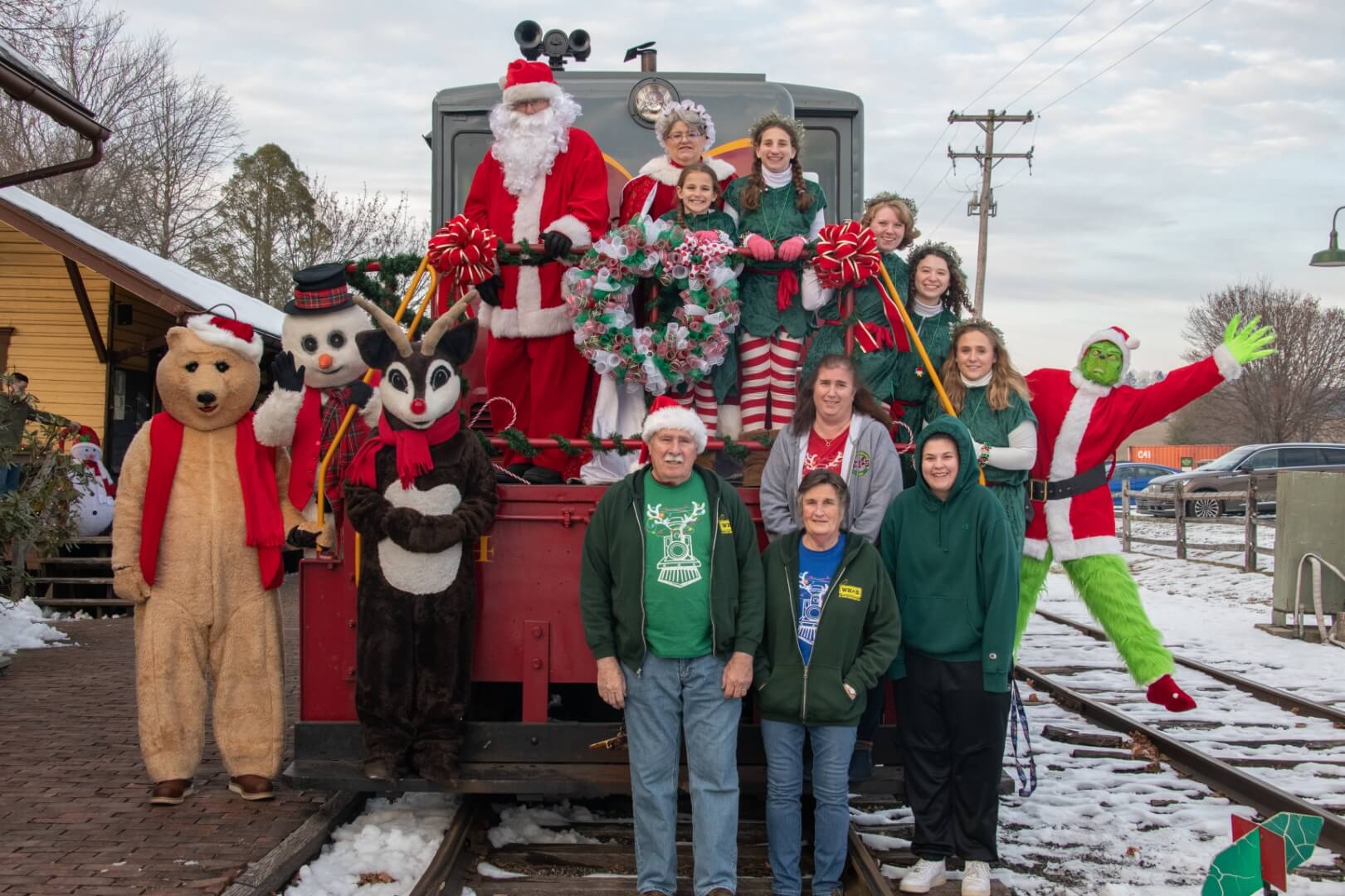 the whole santa claus express team