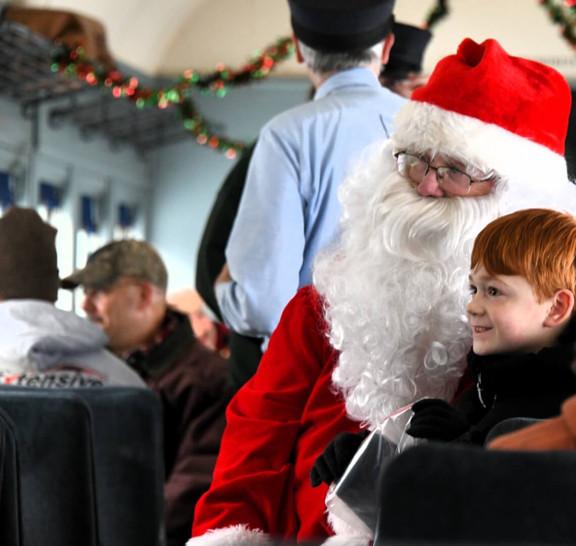 santa with a child
