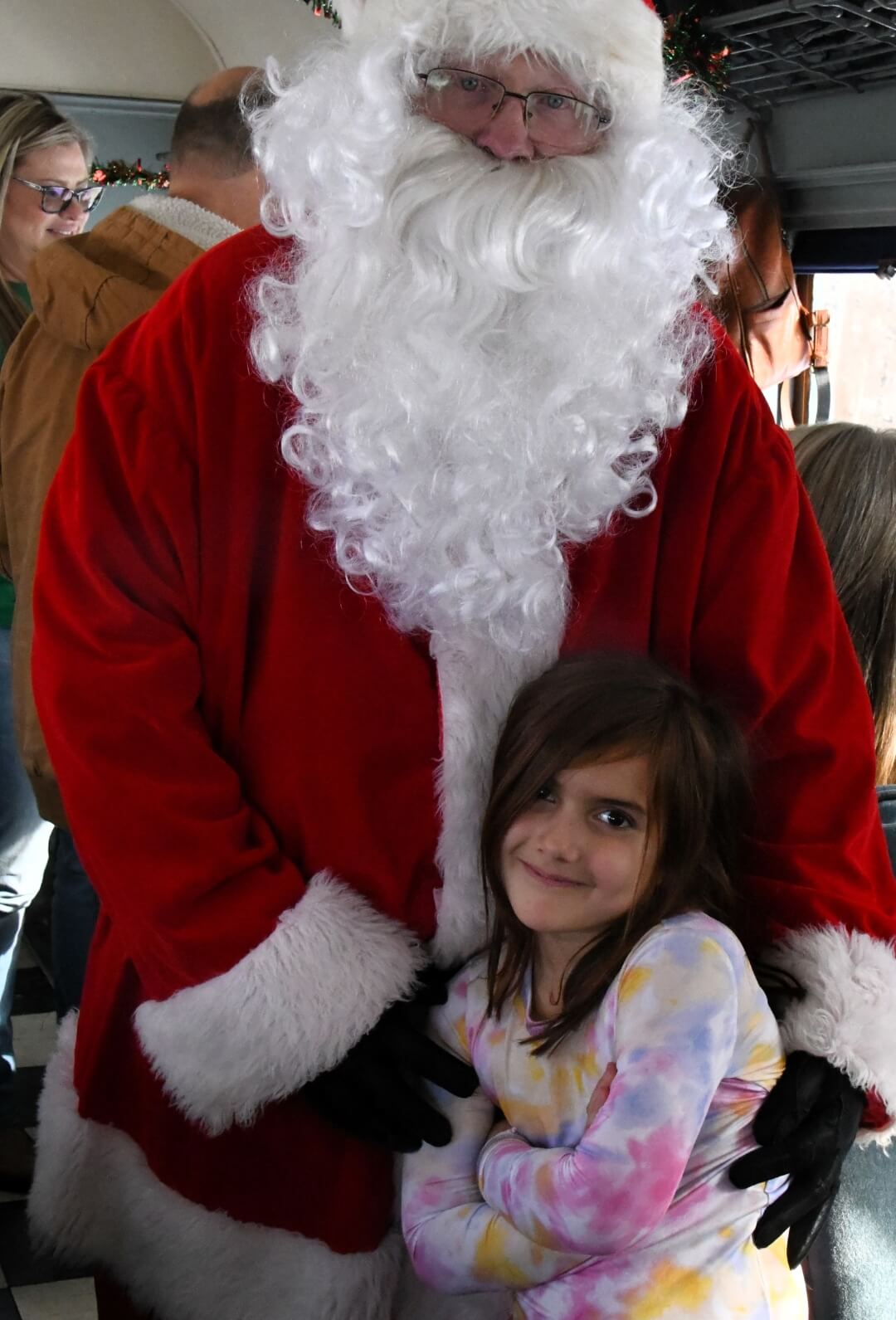 pictures with santa on the train