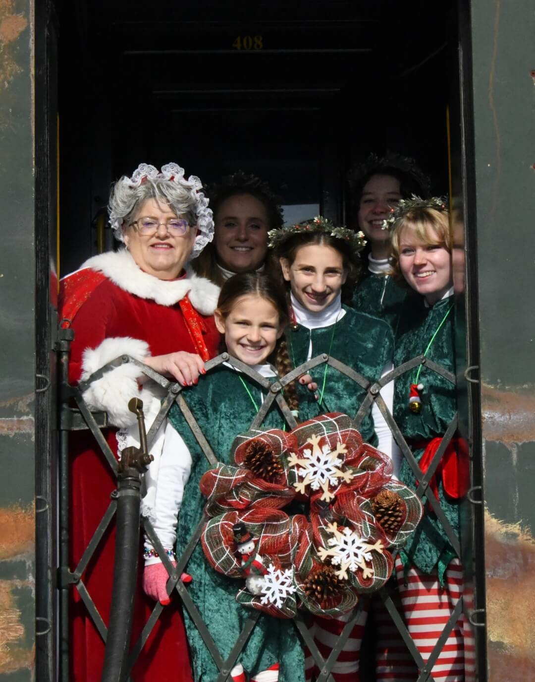 mrs claus and elves